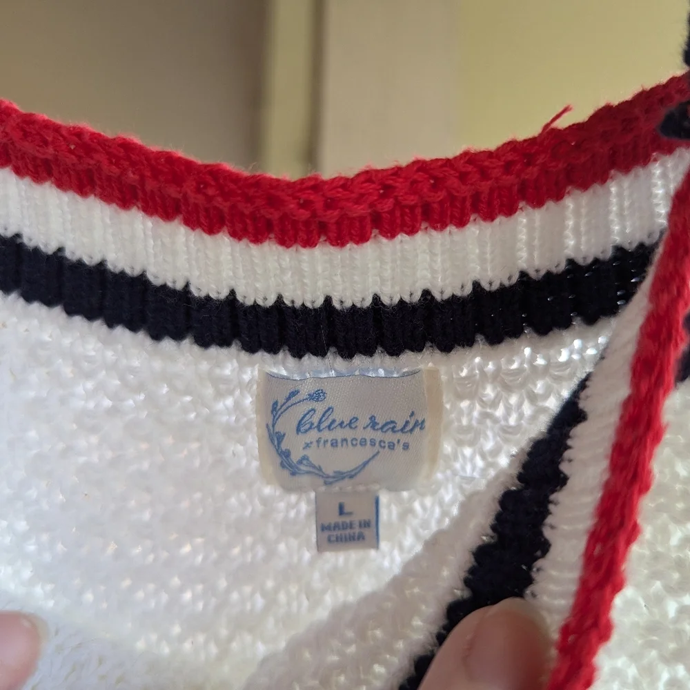 Francesca's Collections RW&B Knit Tank - Picture 3 of 3